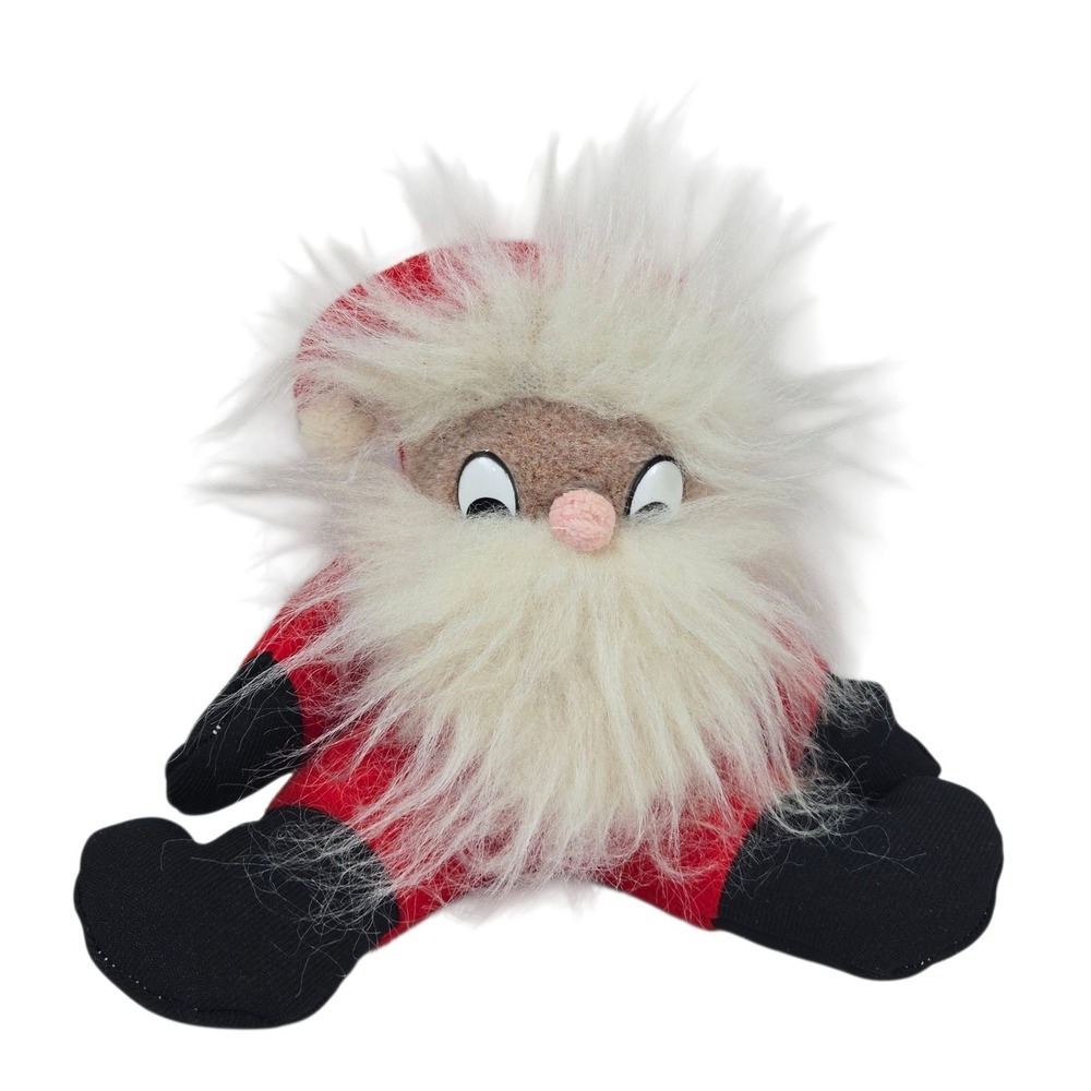 Vintage 1971 S & M Toy Company 9" Plush Bean Bag Santa Clause USA